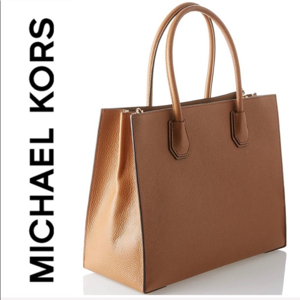 NWT authentic MK genuine leather Mercer satchel - Picture 6 of 7